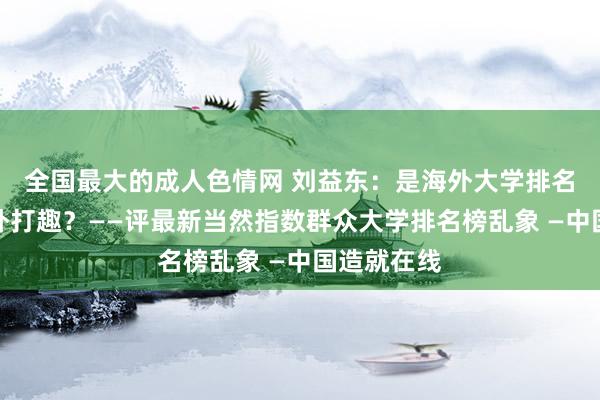 全国最大的成人色情网 刘益东：是海外大学排名照旧开海外打趣？——评最新当然指数群众大学排名榜乱象 —中国造就在线